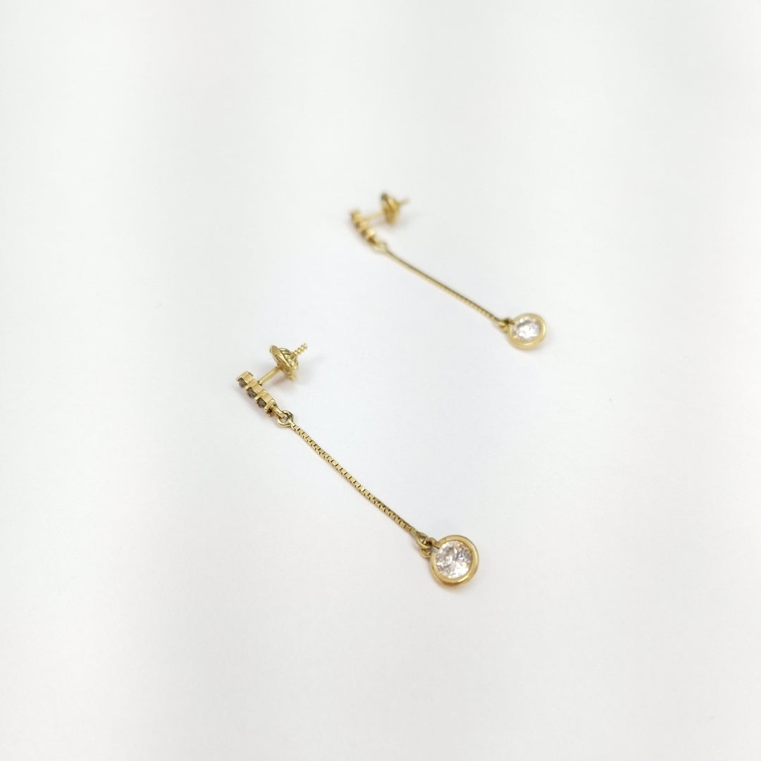 BROQUELES PAR ORO 14 K 1.2 GRMS (SEMINUEVO)