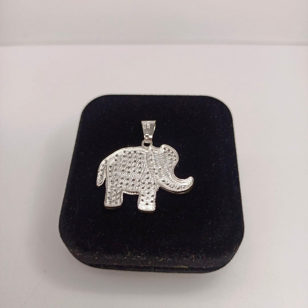 DIJE ELEFANTE C/CIRCONIAS PLATA .925 5.1 GR (NUEVO)