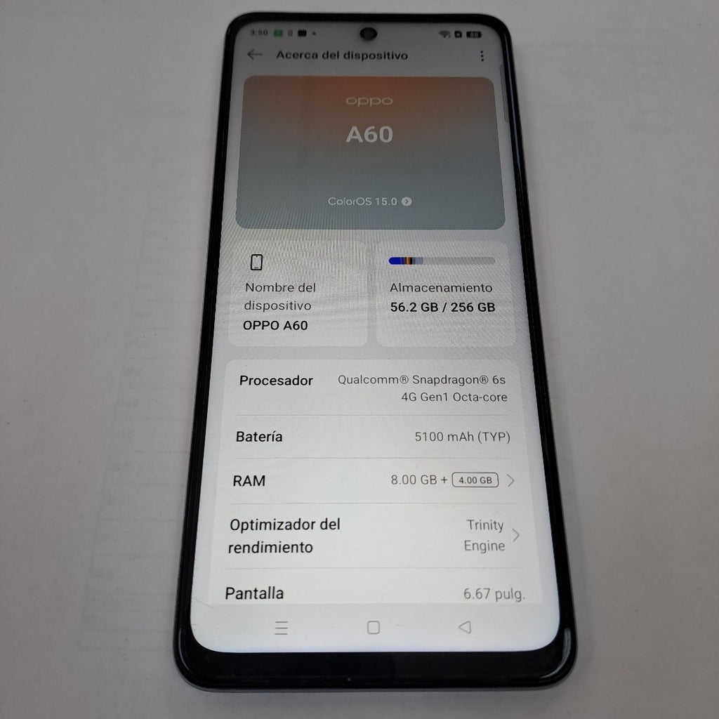CELULAR OPPO  A60 CPH3669 256 GB 8 GB RAM (SEMINUEVO)