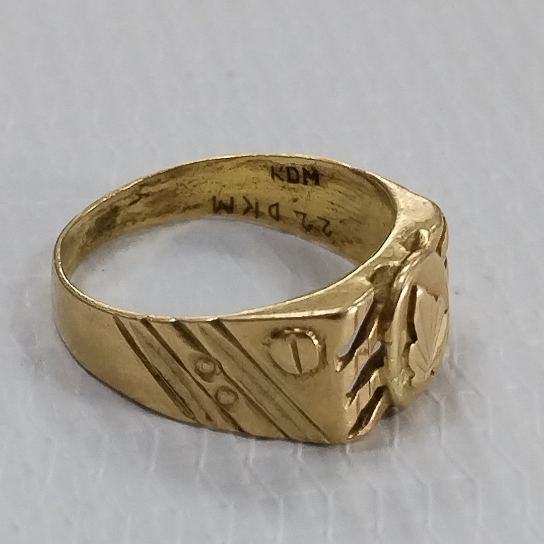 ANILLO ORO 21 K 5,40 GRMS (SEMINUEVO)