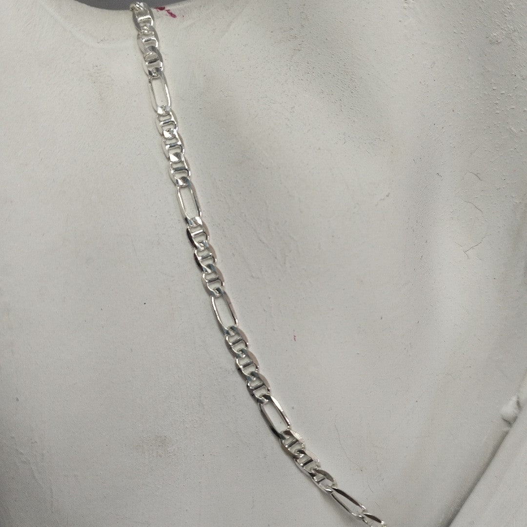 CADENA TEJIDO MARINERO PLATA .925 55 CM 7.6 GR (NUEVO)