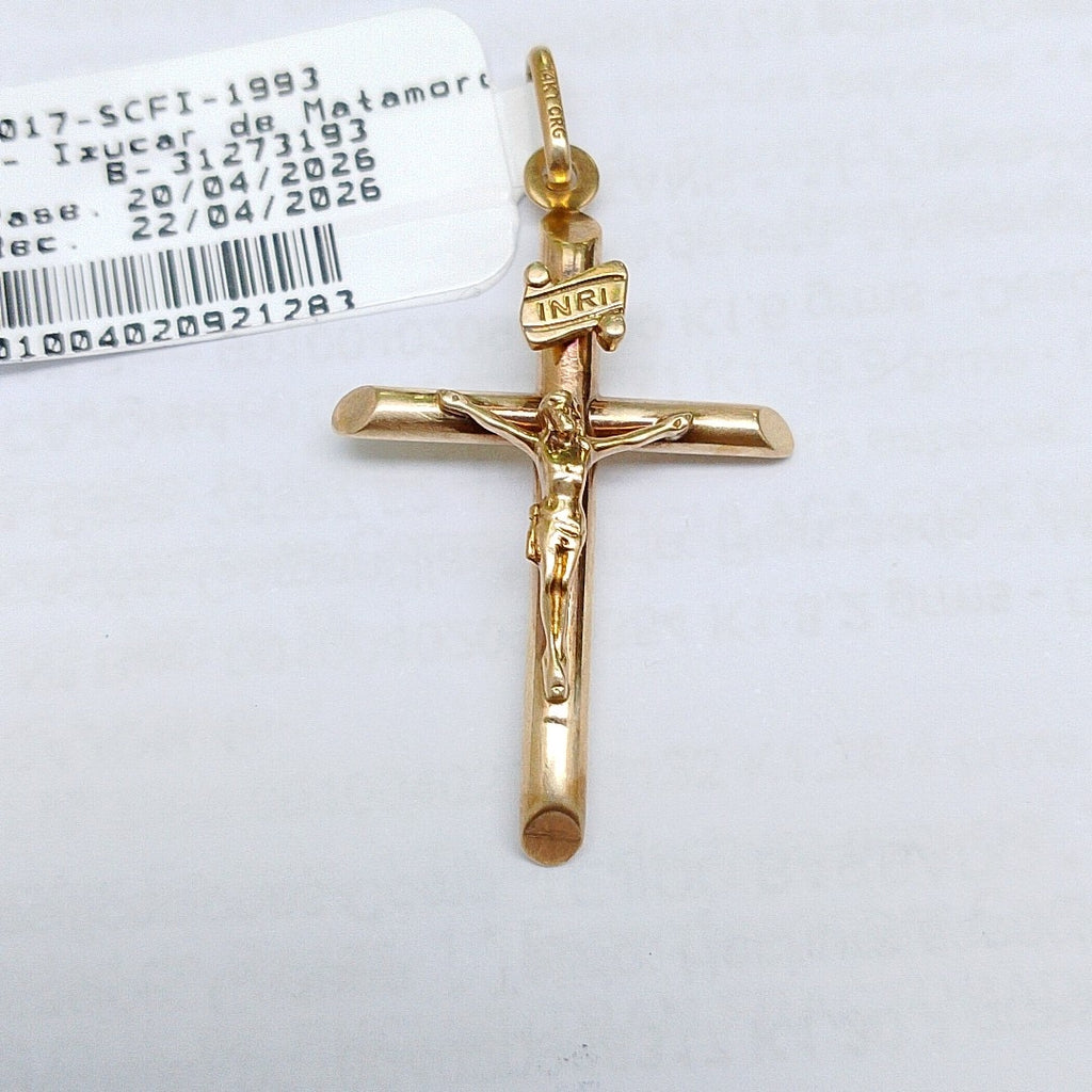 CRUCIFIJO ORO 14 K 1.6 GRMS (SEMINUEVO)