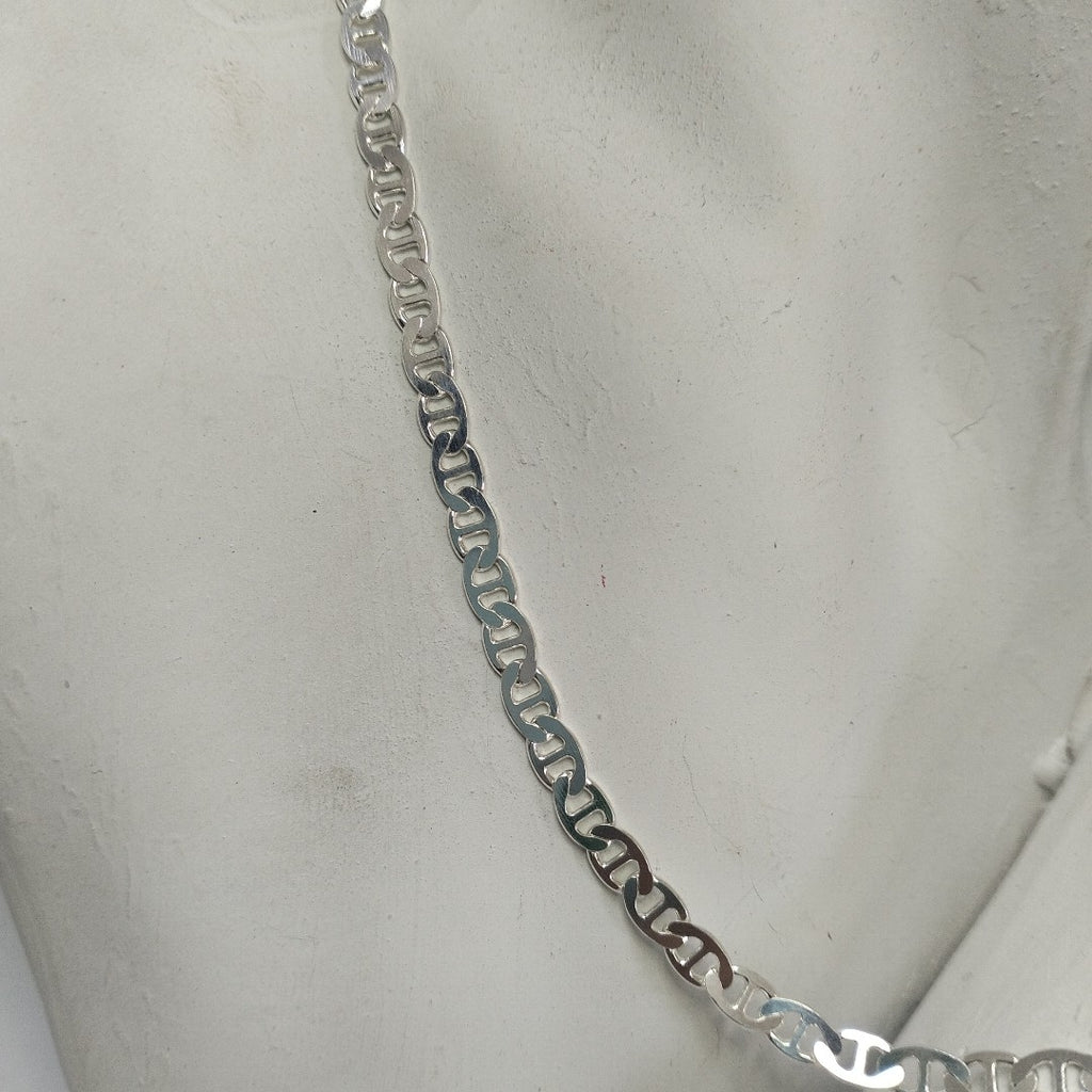 CADENA TEJIDO GUCHI PLATA .925 55 CM 12.8 GR (NUEVO)