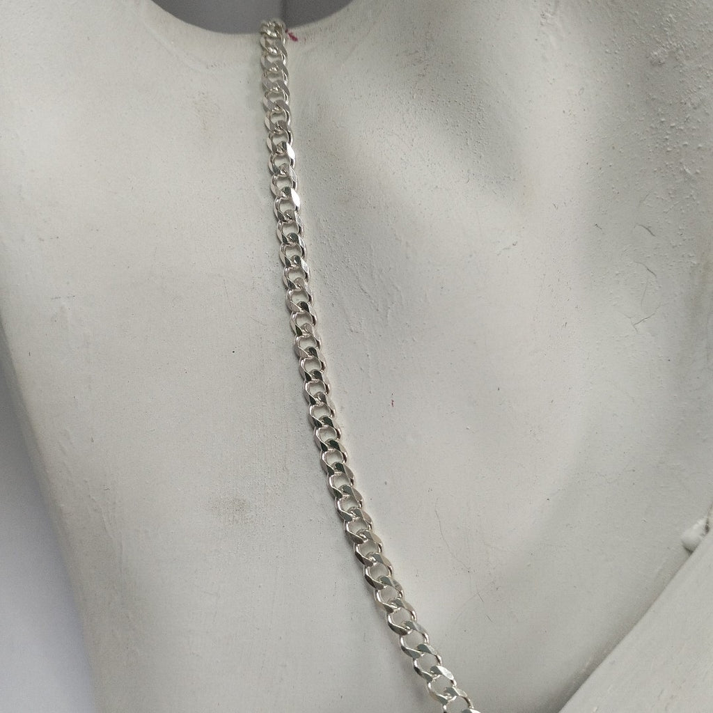 CADENA TEJIDO BARBADO PLATA .925 60 CM 13.8 GR (NUEVO)