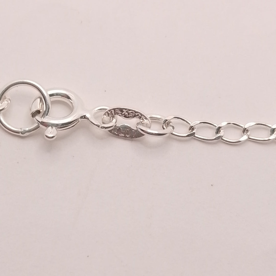 PULSERA TEJIDO ESPECIAL PLATA .925 18 CM 2.6 GR (NUEVO)