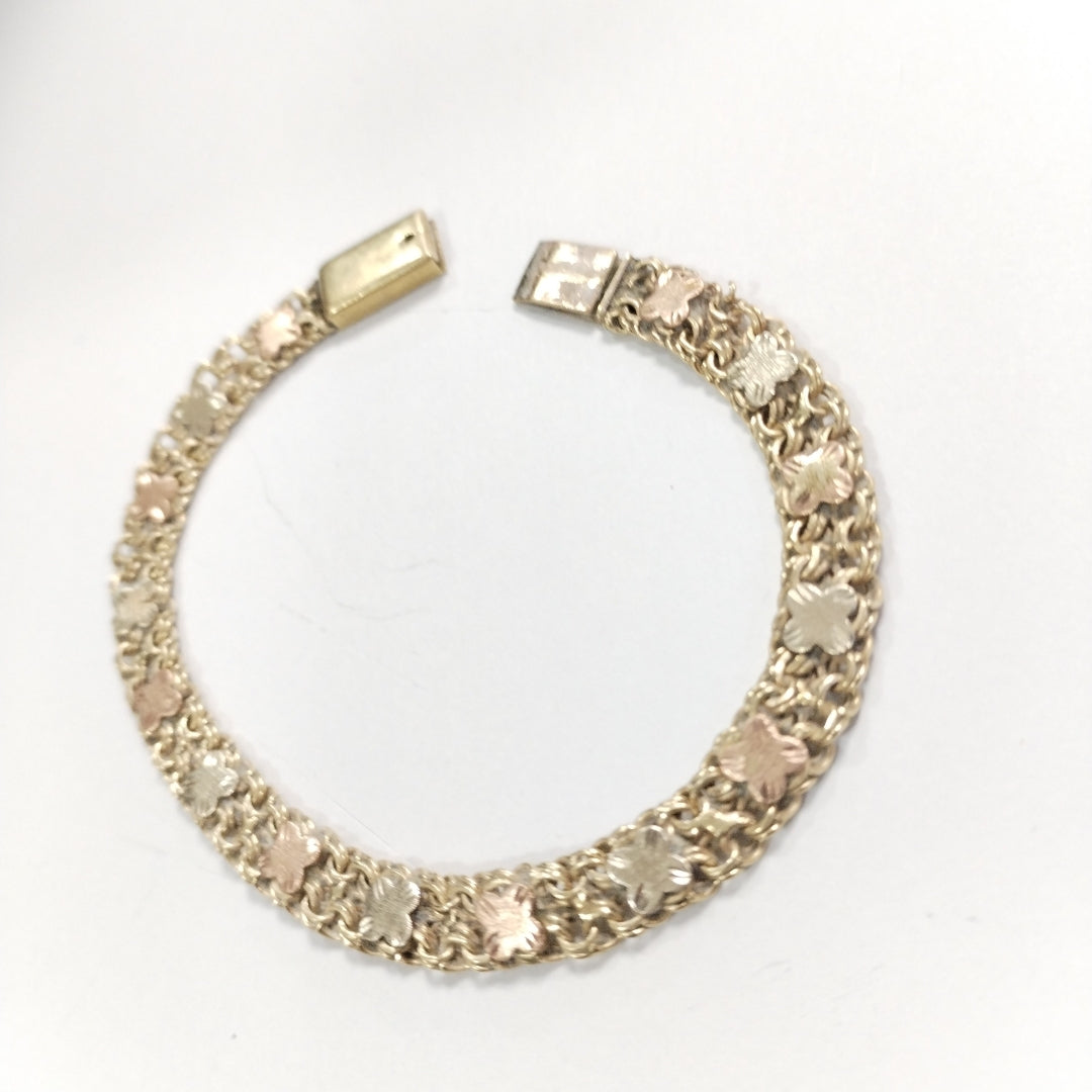 PULSERA ORO, ORO COMBINADO 10 K 10.4 GRMS (SEMINUEVO)