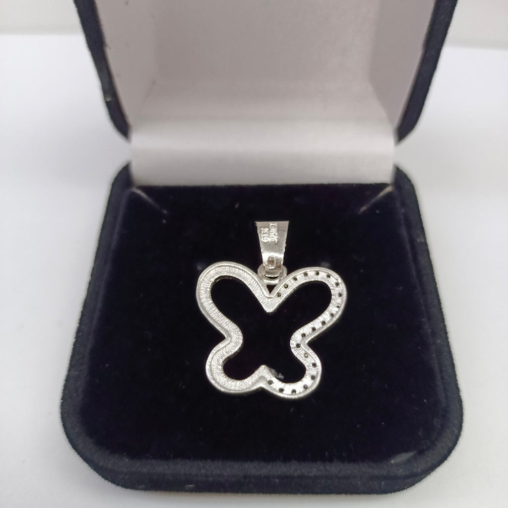 DIJE MARIPOSA C/CIRCONIAS PLATA .925 2.3 GR (NUEVO)
