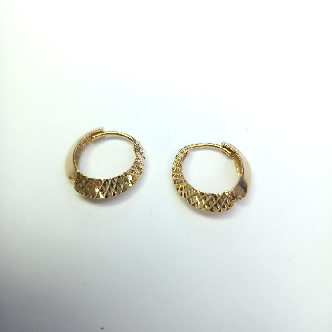 ARRACADAS PAR ORO 14 K 1.8 GRMS (SEMINUEVO)