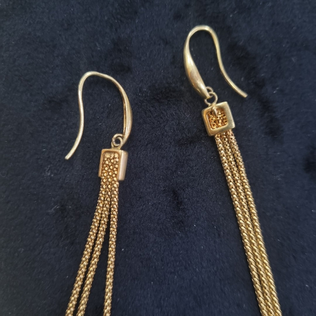 ARRACADAS PAR ORO 14 K 3,50 GRMS (SEMINUEVO)