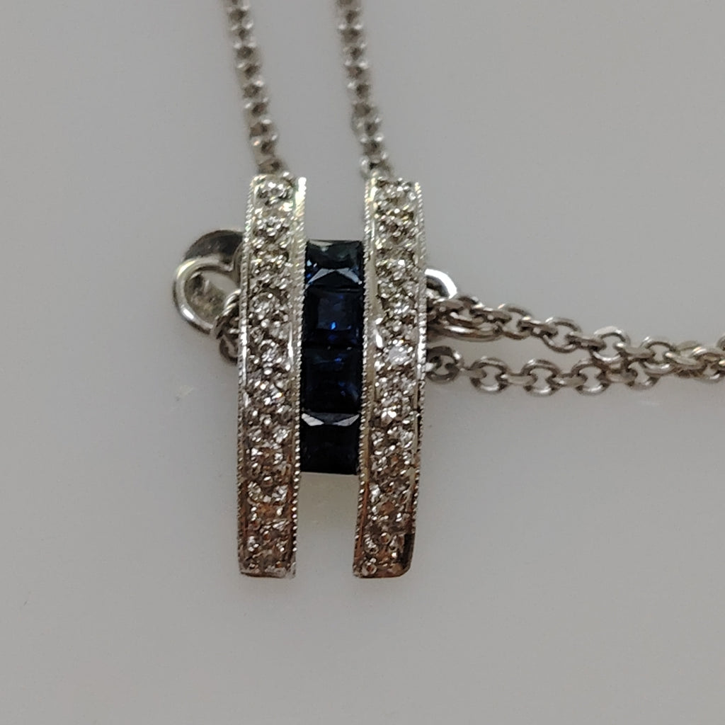 CADENA,DIJE ORO BLANCO 14 K 3,90 GRMS (SEMINUEVO)