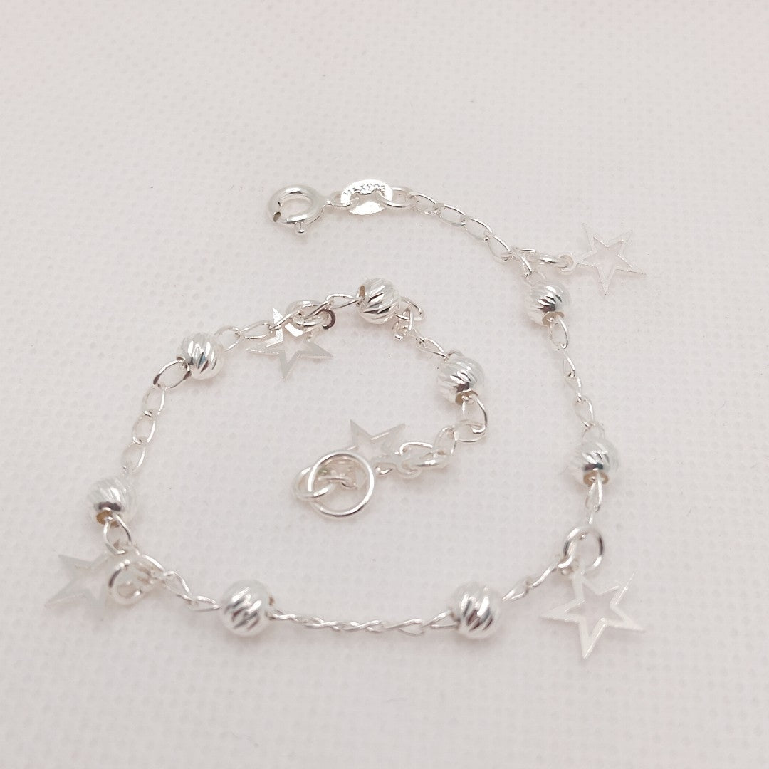 PULSERA TEJIDO ESPECIAL PLATA .925 18 CM 2.7 GR (NUEVO)