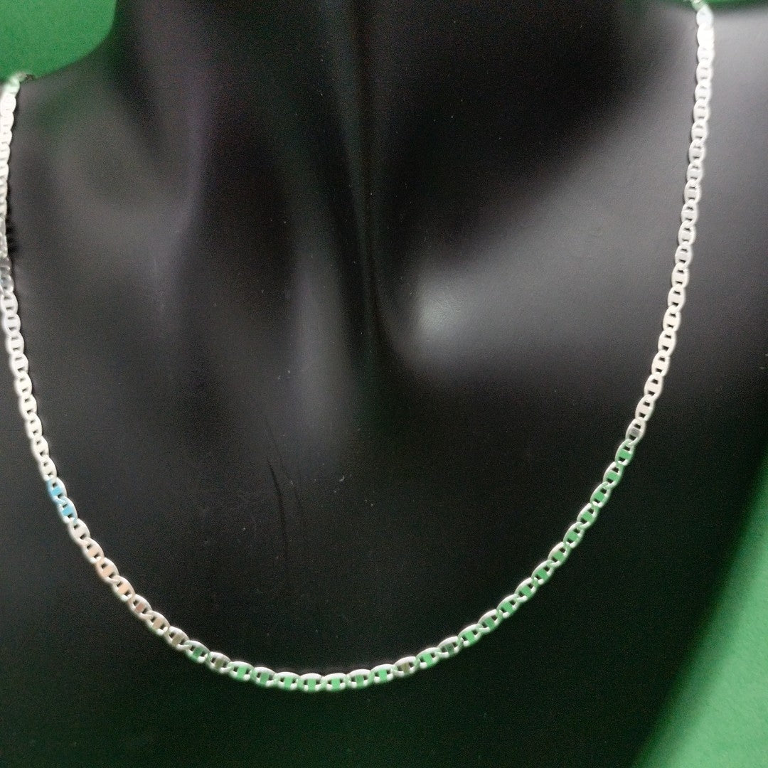 CADENA TEJIDO ESPEJO PLATA .925 55 CM 3.8 GR (NUEVO)