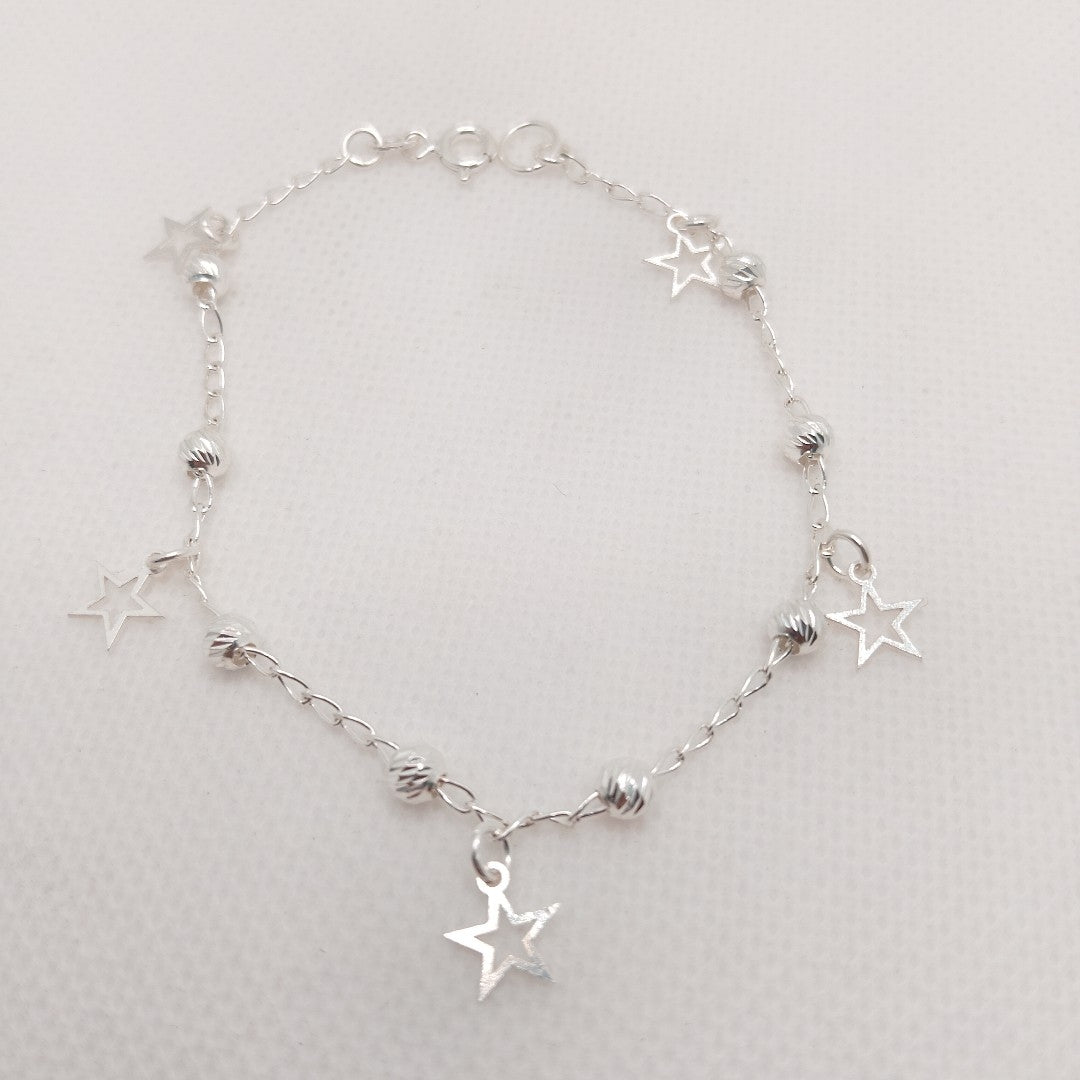 PULSERA TEJIDO ESPECIAL PLATA .925 18 CM 2.6 GR (NUEVO)