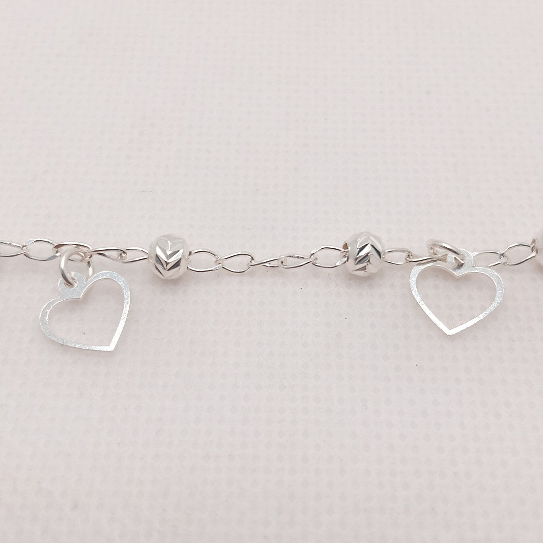 PULSERA TEJIDO ESPECIAL PLATA .925 18 CM 2.6 GR (NUEVO)