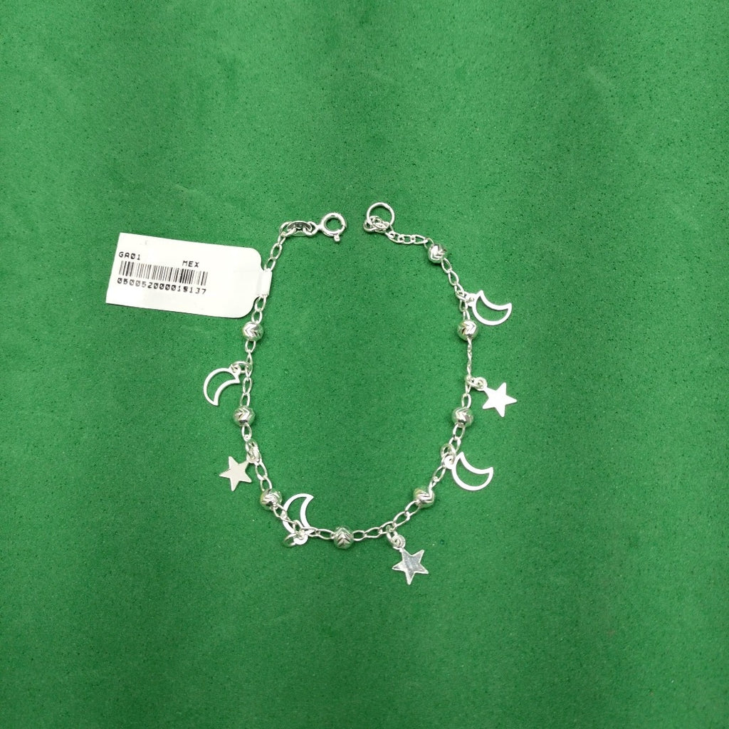 PULSERA TEJIDO TEJIDO ESPECIAL PLATA .925 18 CM 3.1 GR (NUEVO)