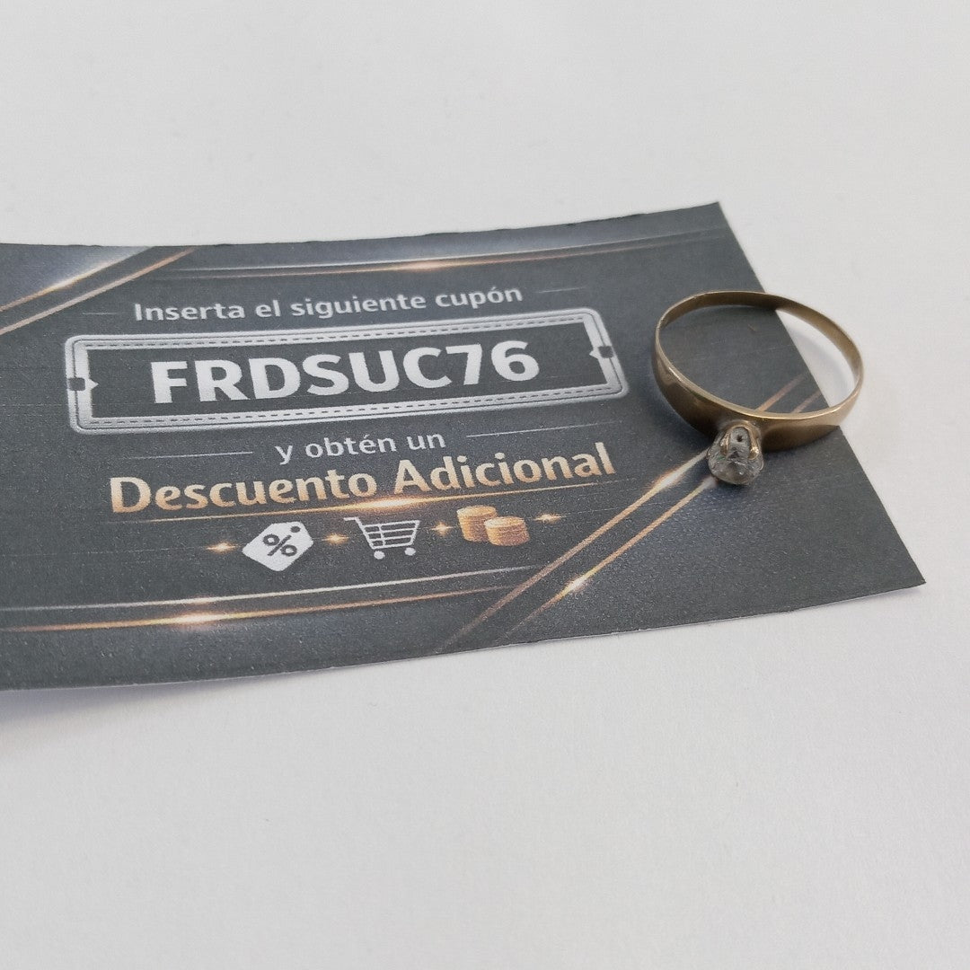 SOLITARIO ORO 10 K 1,40 GRMS (SEMINUEVO)