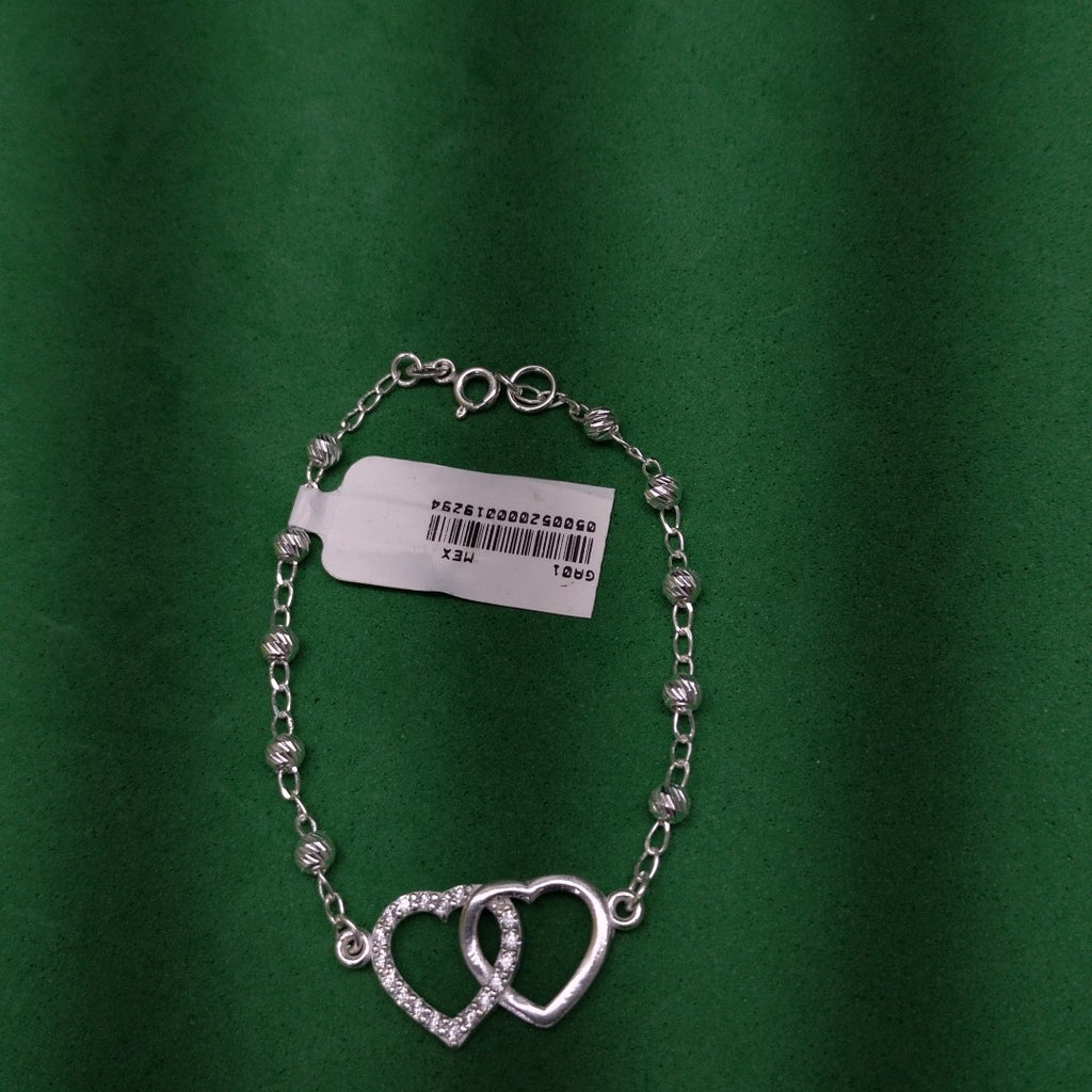 PULSERA TEJIDO TEJIDO ESPECIAL PLATA .925 18 CM 4.1 GR (NUEVO)
