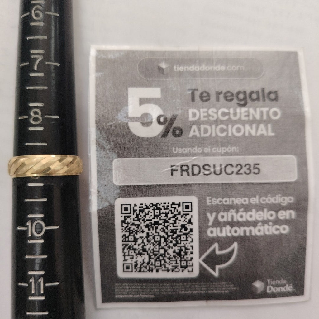 ARGOLLA ORO 10 K 1.8 GRMS (SEMINUEVO)