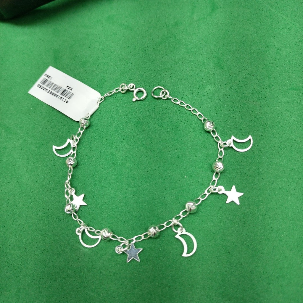 PULSERA TEJIDO TEJIDO ESPECIAL PLATA .925 18 CM 3.1 GR (NUEVO)