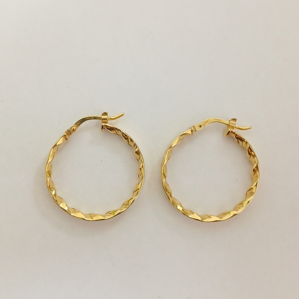 ARRACADAS PAR ORO 14 K 2.2 GRMS (SEMINUEVO)