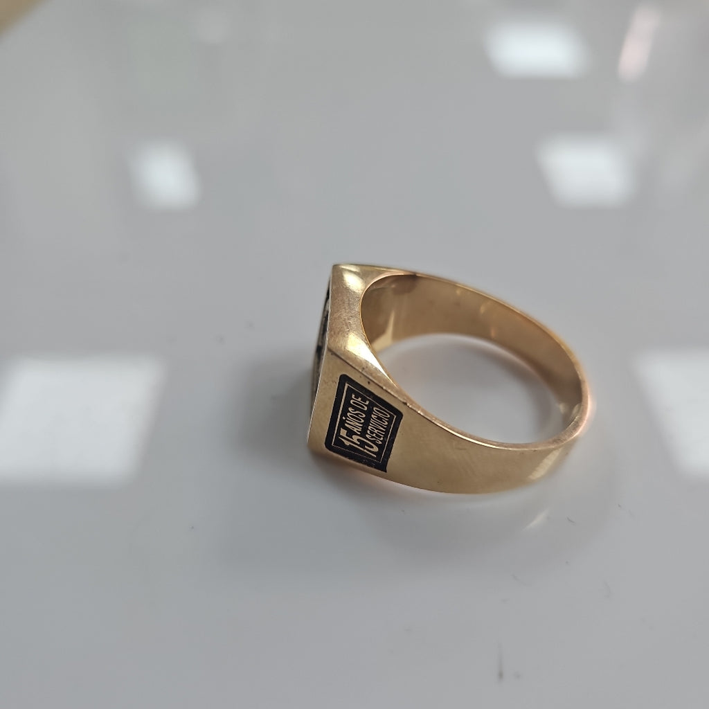 ANILLO CONMEMORATIVO ORO 14 K 16,00 GRMS (SEMINUEVO)