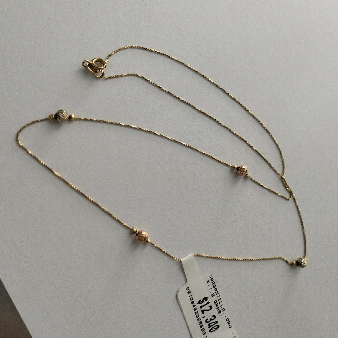 GARGANTILLA ORO 14 K 1.8 GRMS (SEMINUEVO)