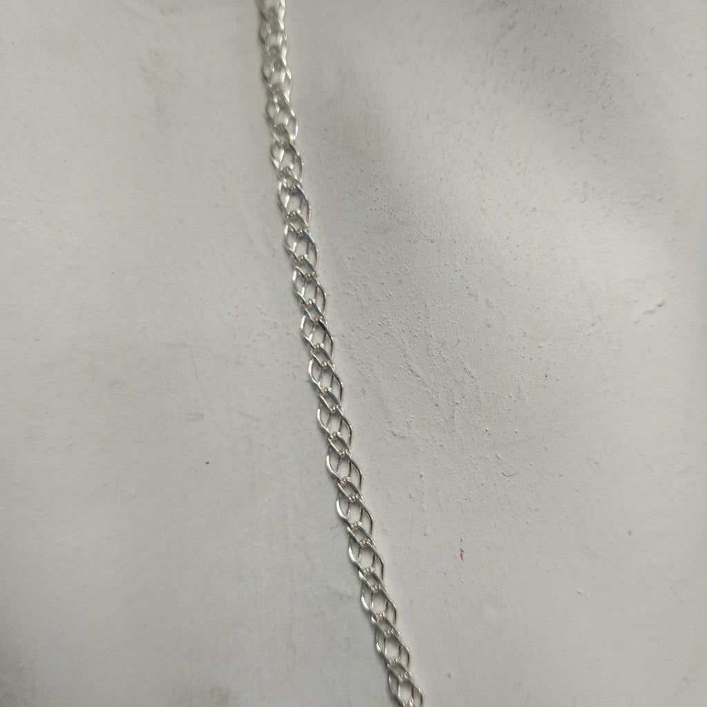 CADENA TEJIDO ESLABONES PLATA .925 50 CM 3.7 GR (NUEVO)