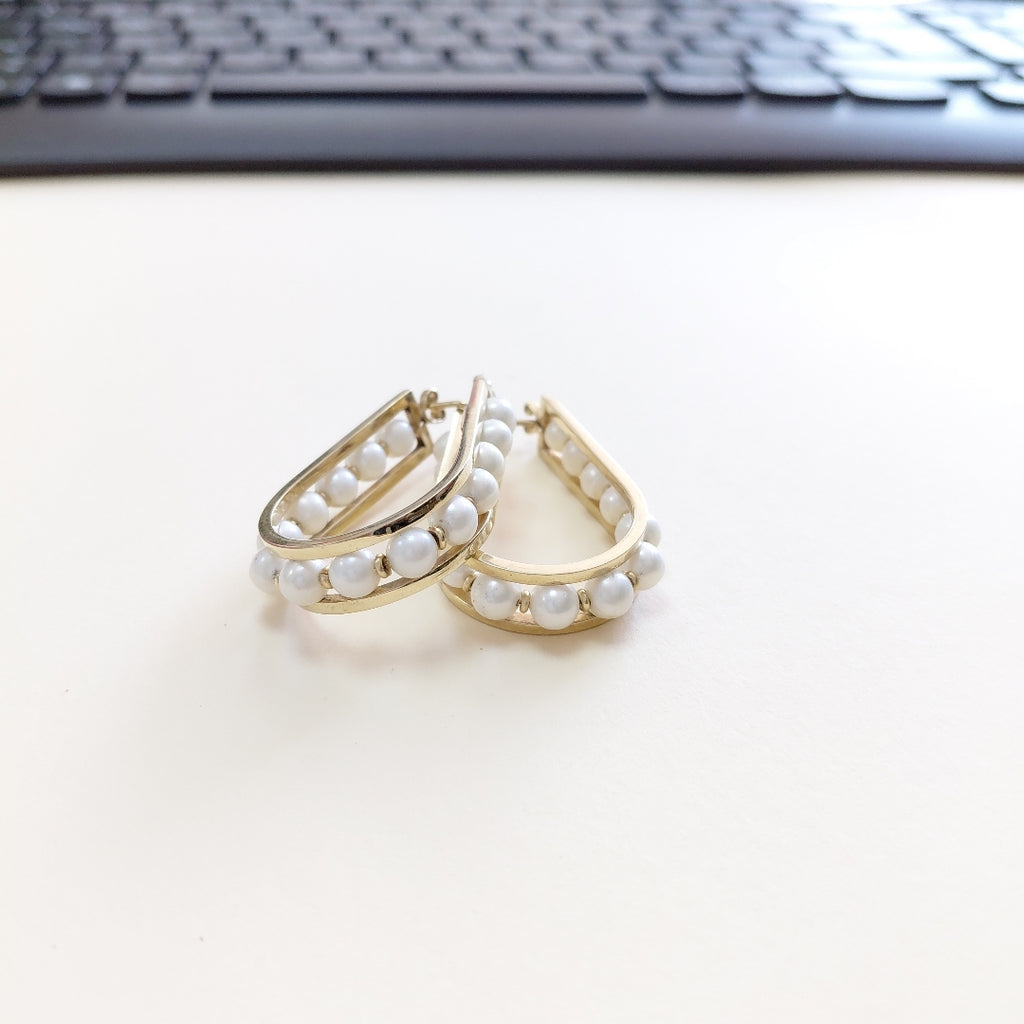 ARETES PAR ORO 14 K 17.7 GRMS (SEMINUEVO)