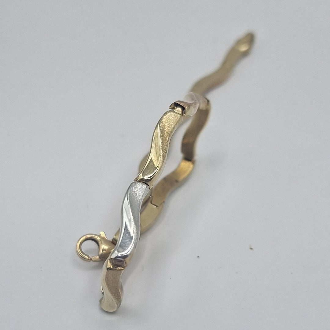 PULSERA ORO, ORO COMBINADO 14 K 4.3 GRMS (SEMINUEVO)