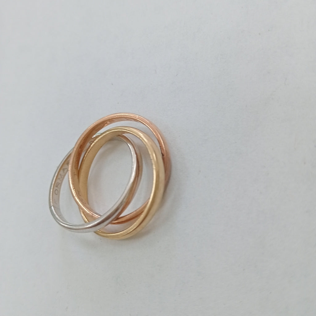 ARGOLLA ORO COMBINADO 14 K 7 GRMS (SEMINUEVO)