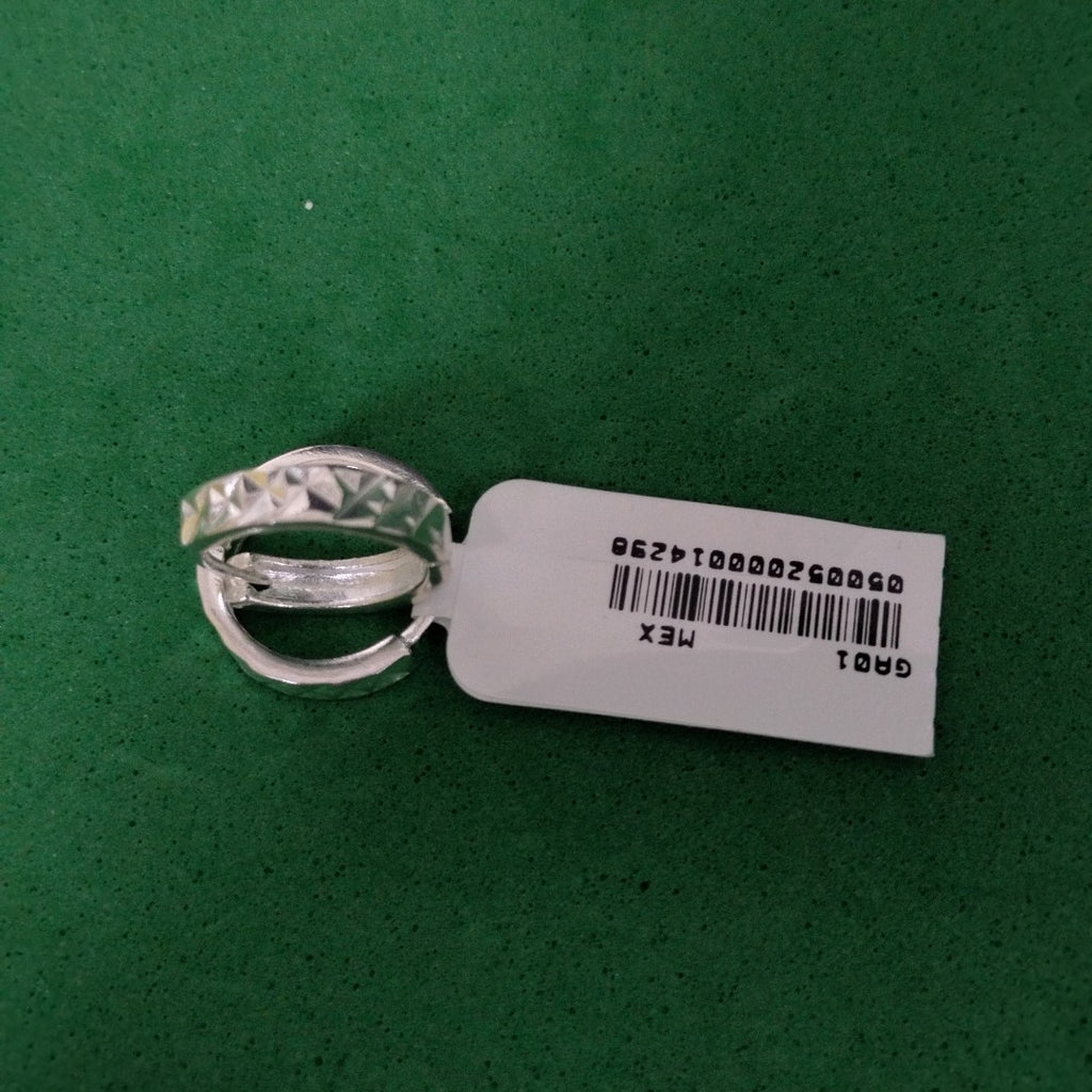 ARRACADAS LABRADAS PLATA .925 3.2 GR (NUEVO)