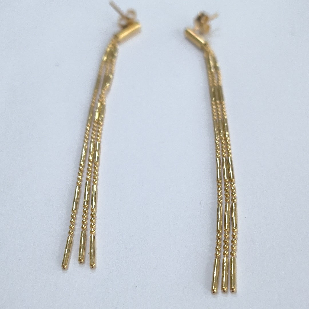 ARETES PAR ORO 14 K 4,20 GRMS (SEMINUEVO)