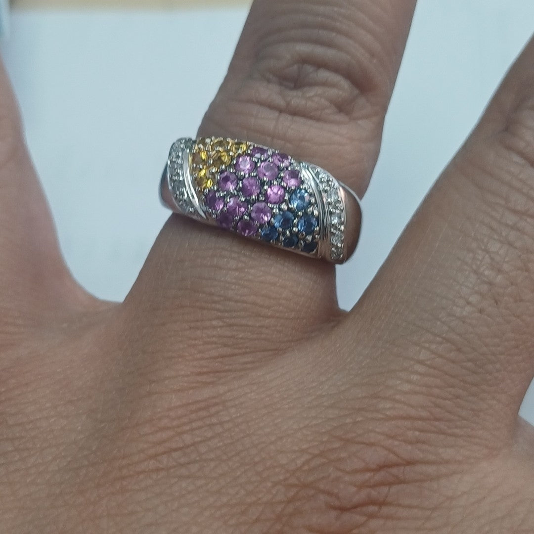 ANILLITO ORO BLANCO 14 K 4.8 GRMS (SEMINUEVO)