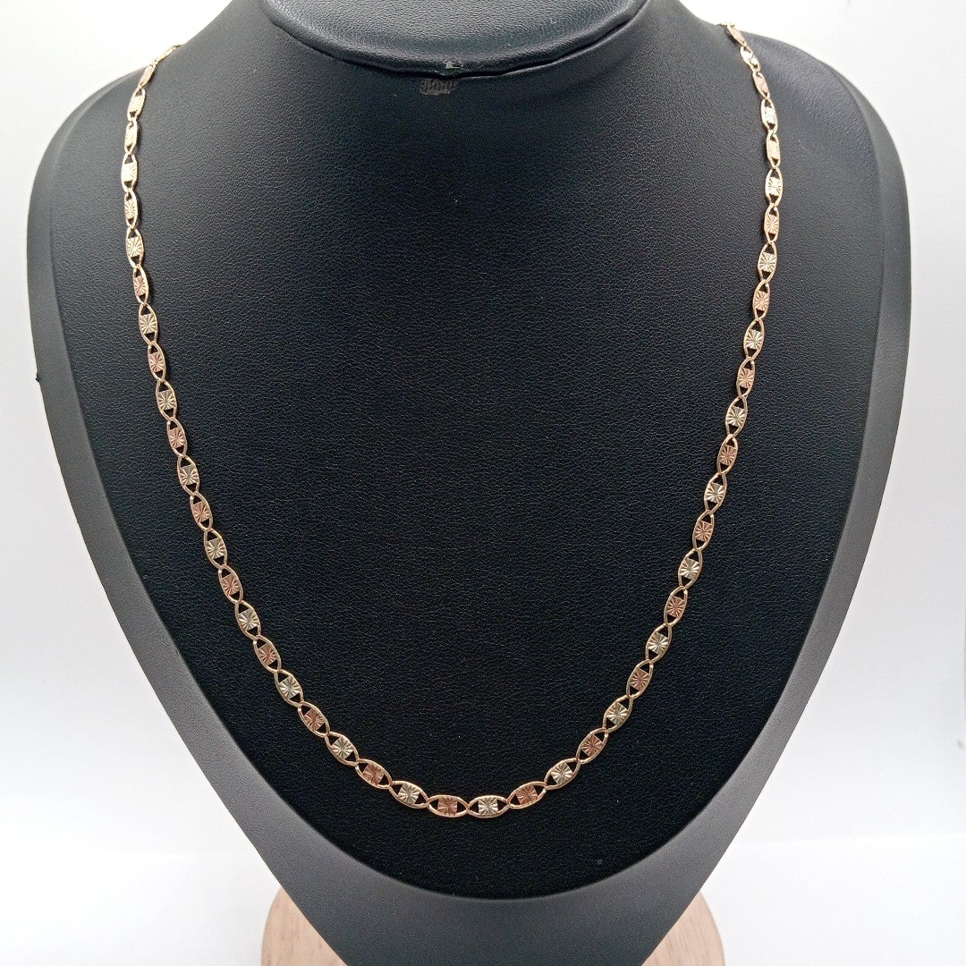 CADENA ORO COMBINADO 10 K 6,40 GRMS (SEMINUEVO)