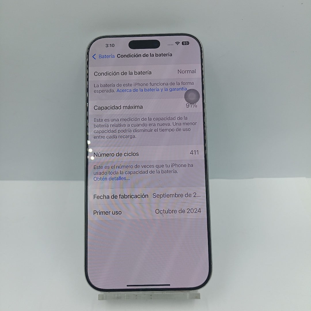 CELULAR APPLE IPHONE 16 PRO MAX A3295 (2024) 256 GB 8 GB RAM (SEMINUEVO)