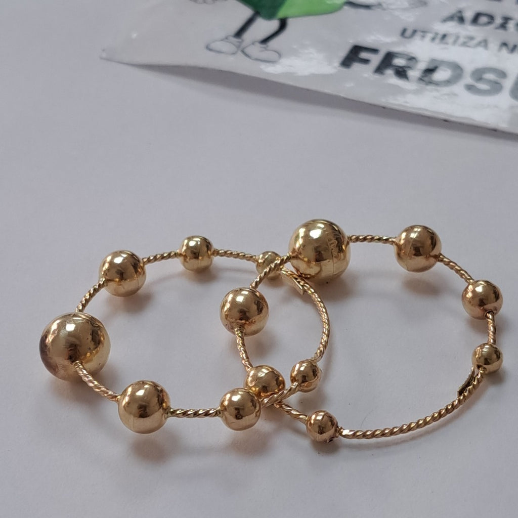 ARRACADAS PAR ORO 10 K 4.5 GRMS (SEMINUEVO)
