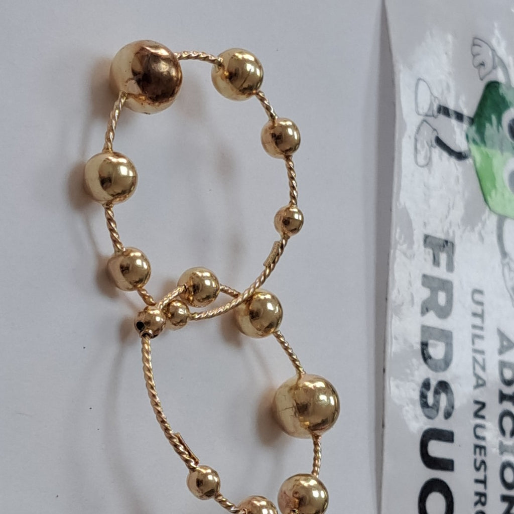 ARRACADAS PAR ORO 10 K 4.6 GRMS (SEMINUEVO)