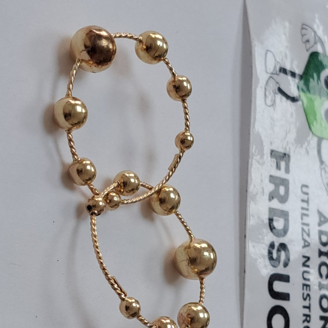 ARRACADAS PAR ORO 10 K 4.6 GRMS (SEMINUEVO)