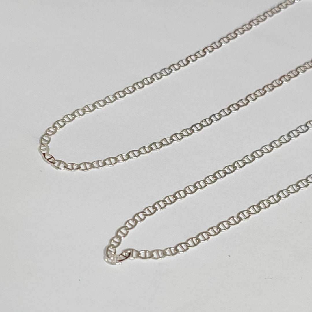 CADENA TEJIDO GUCHI PLATA .925 55 CM 3.5 GR (NUEVO)