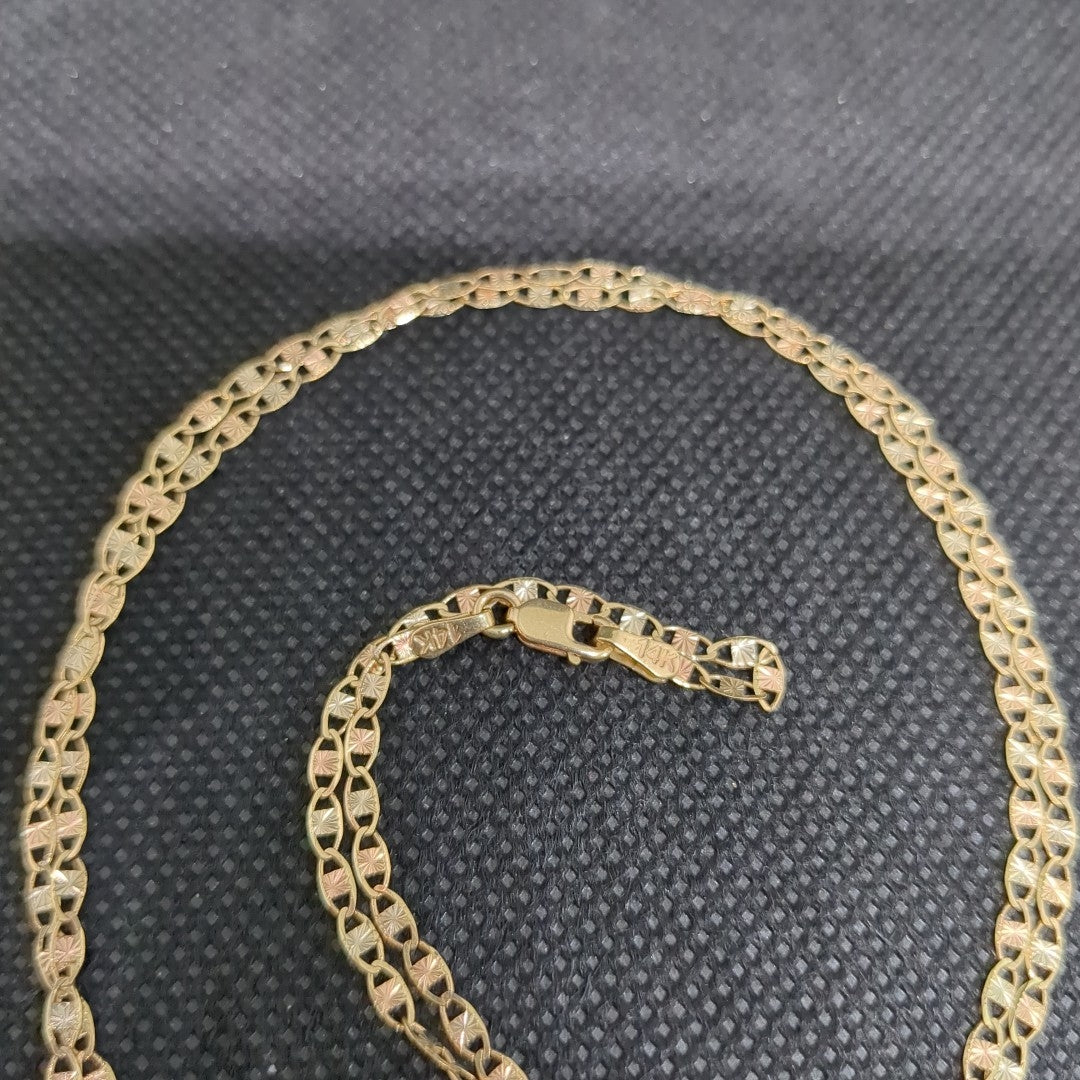 CADENA TEJIDO MARINERO 3.61GR 55 CM (NUEVO)