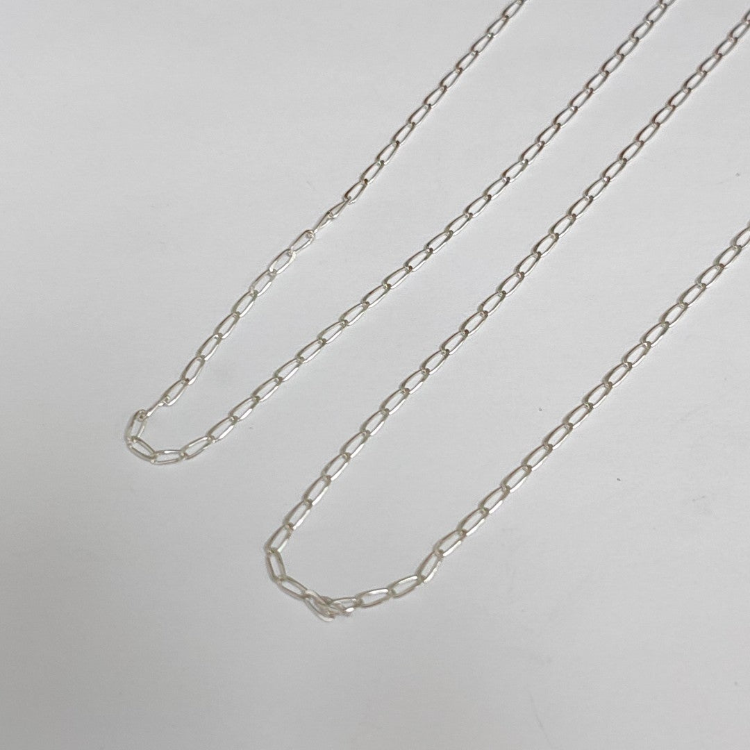 CADENA TEJIDO ESLABONES PLATA .925 55 CM 2.7 GR (NUEVO)