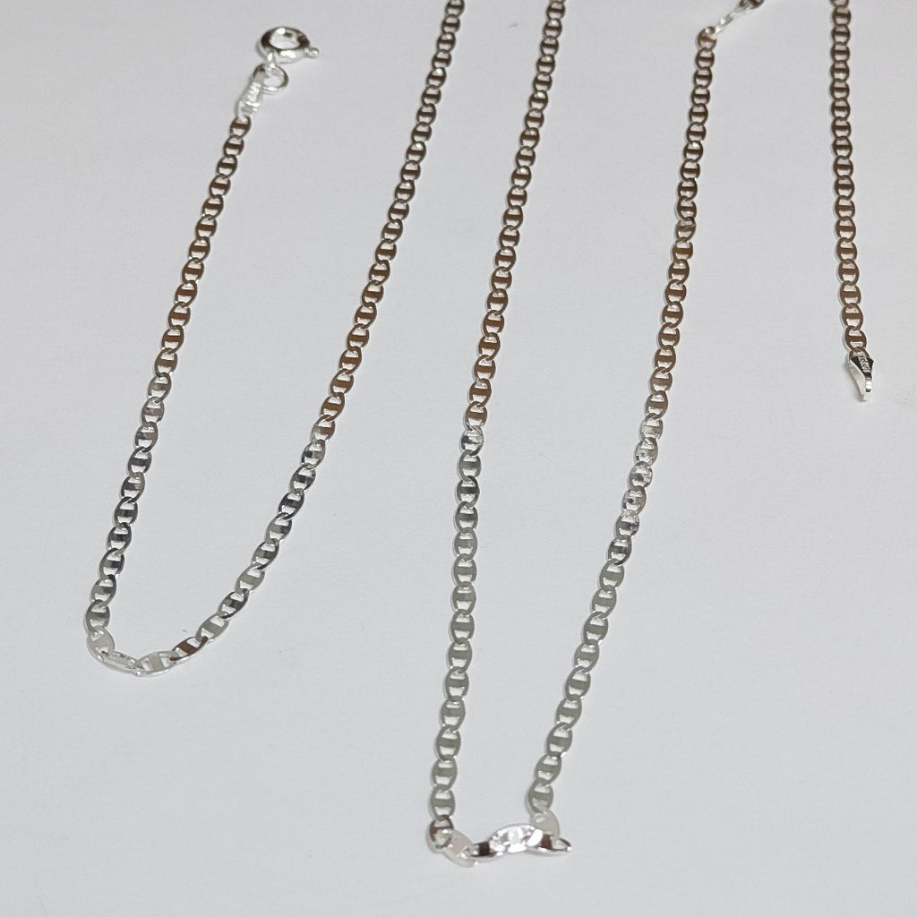 CADENA TEJIDO ESPEJO PLATA .925 60 CM 4.2 GR (NUEVO)