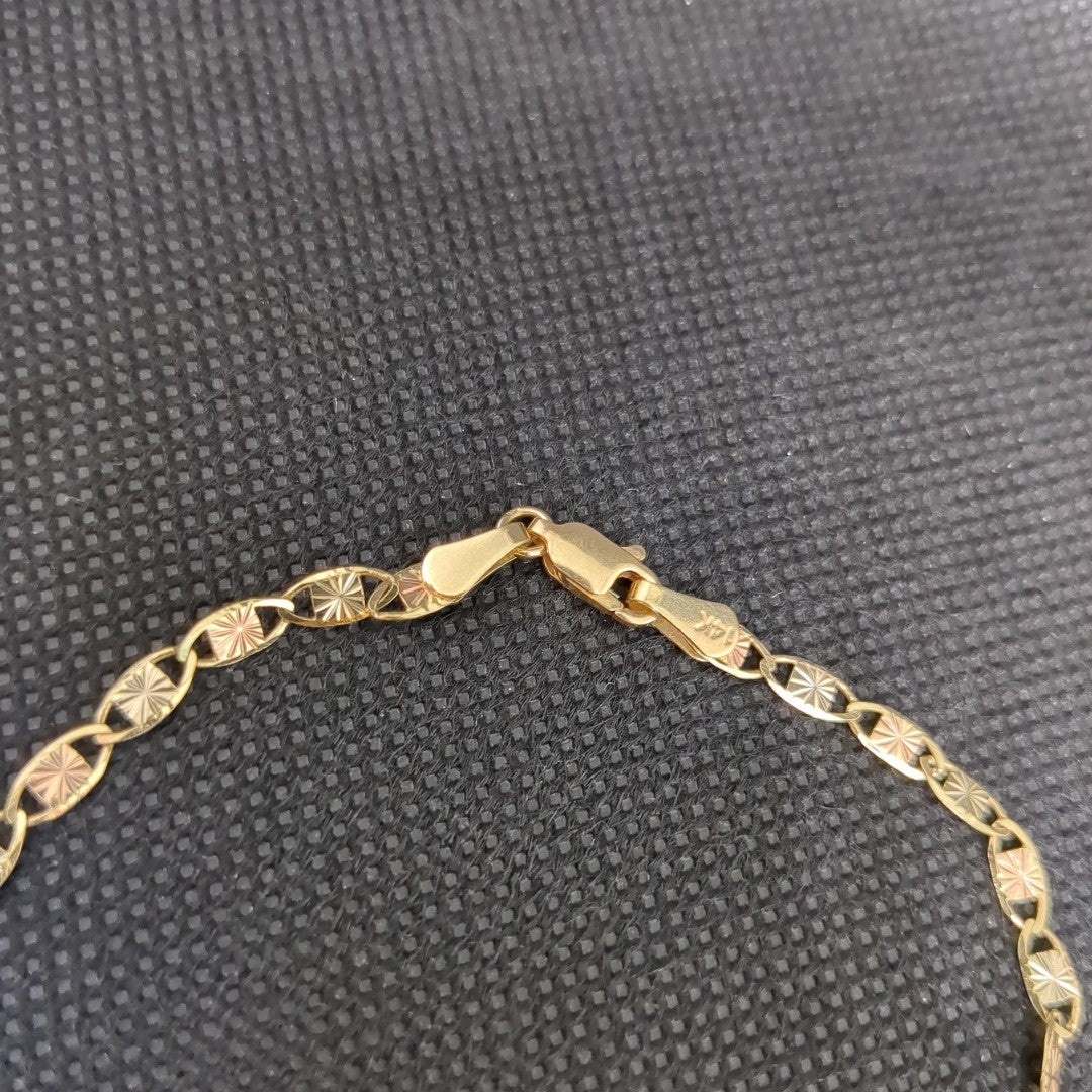 PULSERA TEJIDO MARINERO 3.81GR 23 CM (NUEVO)