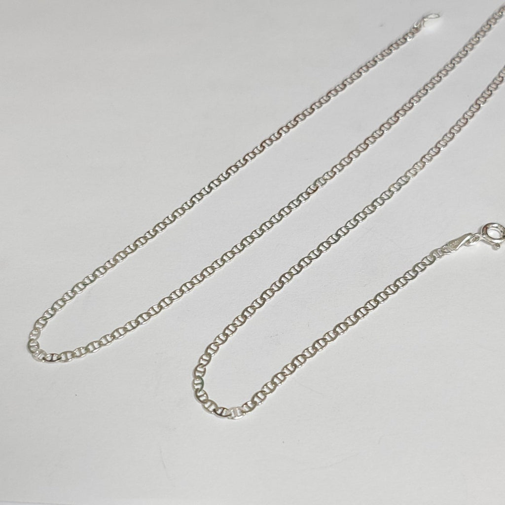 CADENA TEJIDO GUCHI PLATA .925 55 CM 3.5 GR (NUEVO)