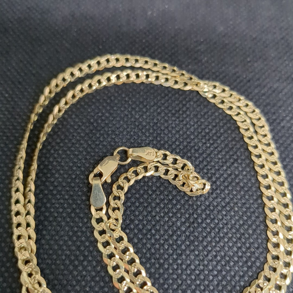 CADENA BARBADA DIAMANTADA 12.11GR 60 CM CM (NUEVO)