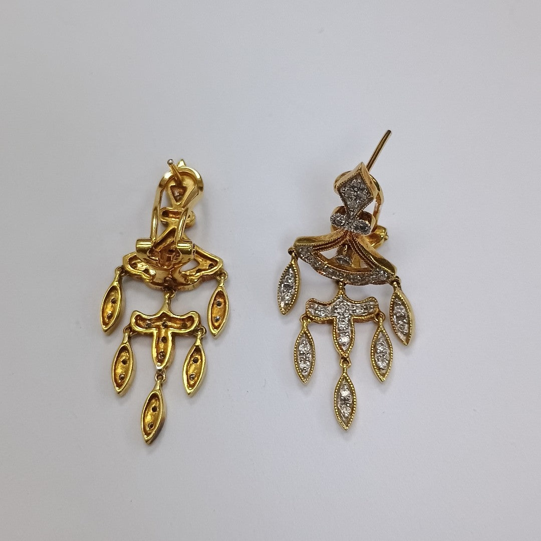 ARETES PAR ORO 14 K 6,90 GRMS (SEMINUEVO)