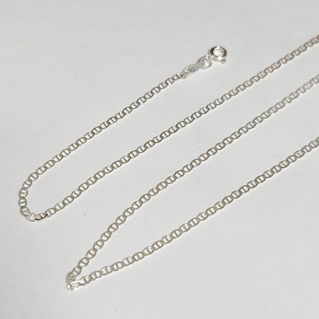 CADENA TEJIDO GUCHI PLATA .925 55 CM 3.5 GR (NUEVO)