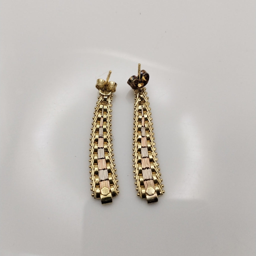 ARETES PAR ORO 14 K 4.9 GRMS (SEMINUEVO)
