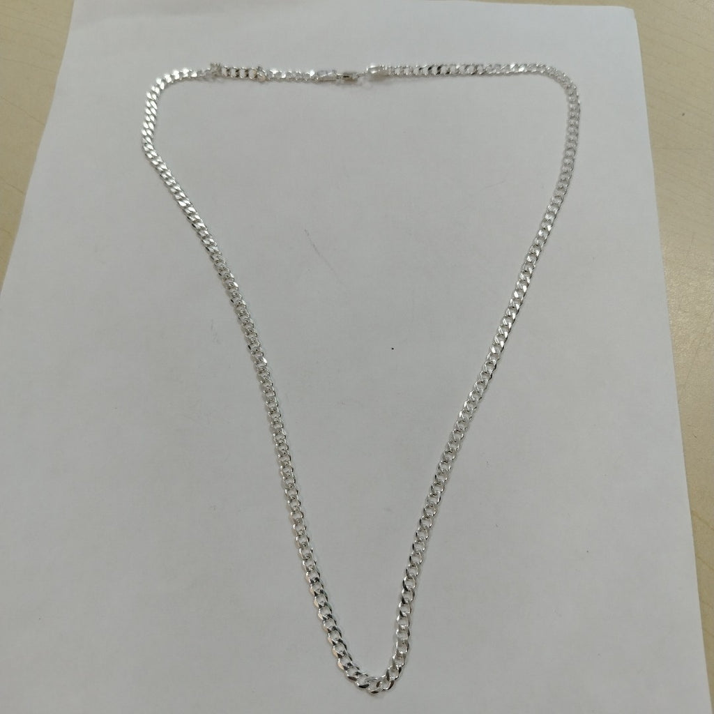 CADENA TEJIDO BARBADO PLATA .925 60 CM 13.7 GR (NUEVO)
