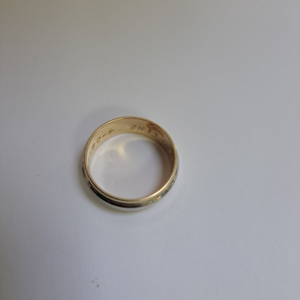 ARGOLLA ORO, ORO BLANCO 14 K 6.8 GRMS (SEMINUEVO)